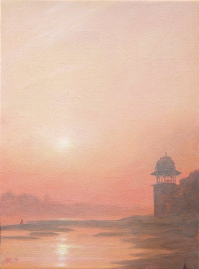 Evening on the Yamuna by Derek Hare