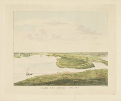 View of the Waal Northeast of Nijmegen by Derk Anthony van de Wart