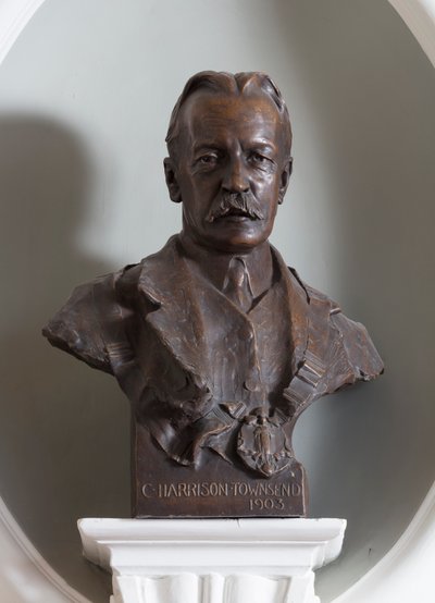 Sculpture of Charles Harrison Townsend by Derwent F. Wood