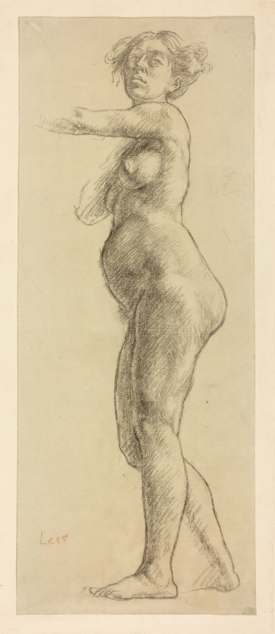 A Study of a Female Figure by Derwent Lees