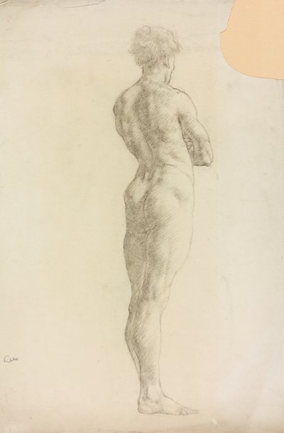 A Study of a Male Figure by Derwent Lees