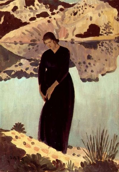Lyndra at the Pool by Derwent Lees