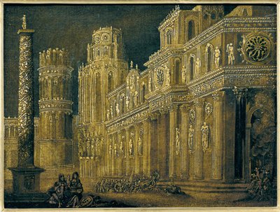 Attack on a Palace by Desiderio Monsu