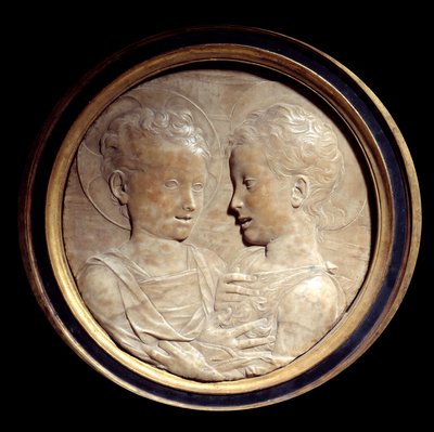 Jesus Christ and Saint John the Baptist Children by Desiderio da Settignano