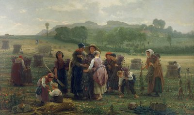 Harvesting Poppies in Picardy, 1860 by Desire Francois Laugee