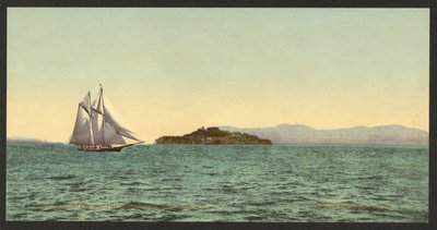 Alcatraz and the Golden Gate, San Francisco by Detroit Photographic Co.