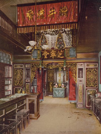 Chinese pharmacy, Los Angeles, California by Detroit Photographic Co.