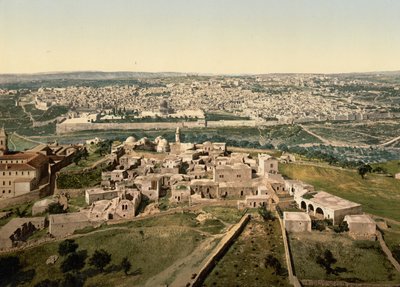 General View, Jerusalem, Holy Land, c.1890-c.1900 by Detroit Photographic Co.