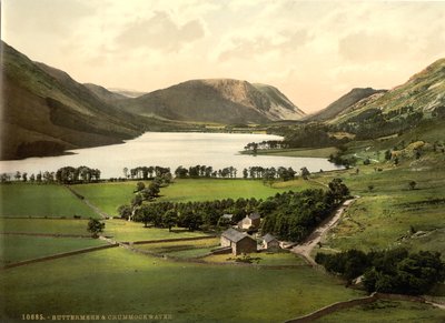 Buttermere and Crummock Water, Lake District, England by Detroit Publishing Co.