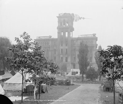 Hall of Justice, Portsmouth Square, San Francisco by Detroit Publishing Co.