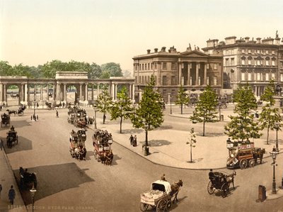 Hyde Park Corner, London, c.1890-1900 by Detroit Publishing Co.