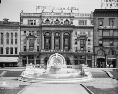 Palmer Foundation and Detroit Opera House, Detroit, Michigan, c.1906 by Detroit Publishing Co.