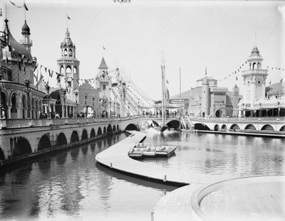Shoot the Chutes, Luna Park, Coney Island by Detroit Publishing Co.
