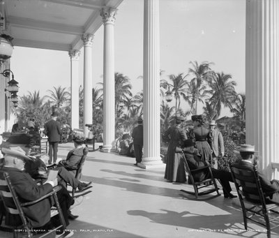 Veranda of the Hotel Royal Palm, Miami, Florida, c.1905 by Detroit Publishing Co.