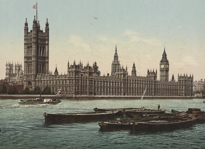 Houses of Parliament from the river, London, c.1890-1900 by Detroit Publishing Co.