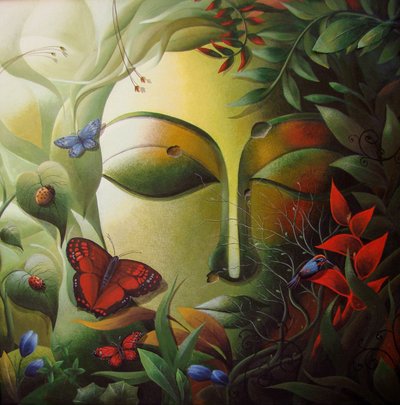 Serene Buddha Nature by Dhananjoy Mukherjee