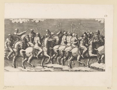Procession of Armed Horsemen (Middle Part) by Diana Mantuana