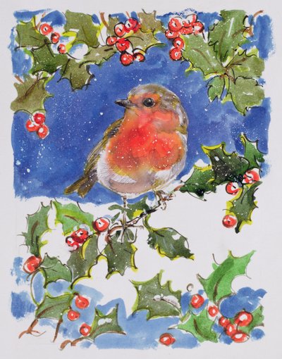Christmas Robin by Diane Matthes