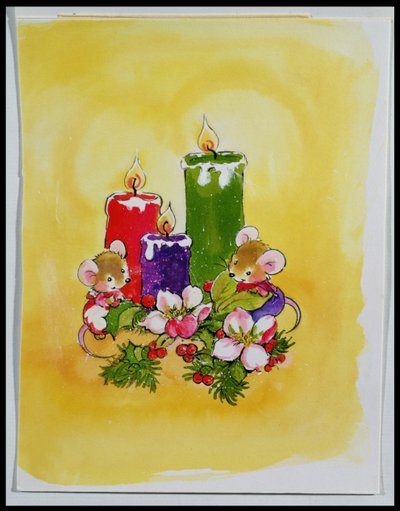 Mice with Candles by Diane Matthes