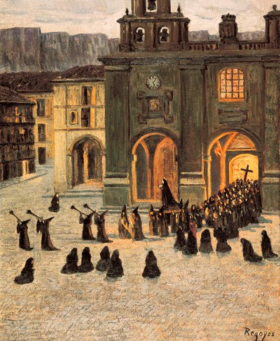 Good Friday at Down, Orduna by Diario or Dario de Regoyos y Valdes