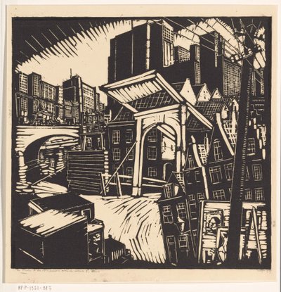 The Old and the New City by Dick Ket (signed by artist)