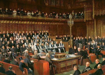 The Home Rule Debate in the House of Lords (detail) by Dickinson and Foster