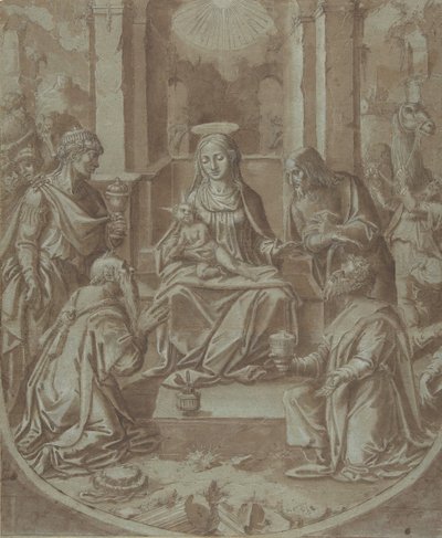 The Adoration of the Magi (Cartoon for an Embroidery) by Diego Lopez de Escuriaz.