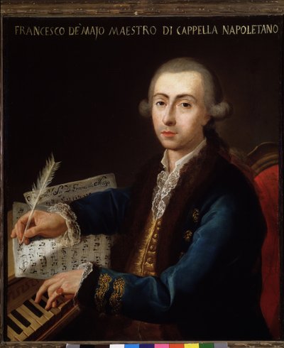 Portrait of Gian Francesco de Majo, Italian Composer by Diego Pesco