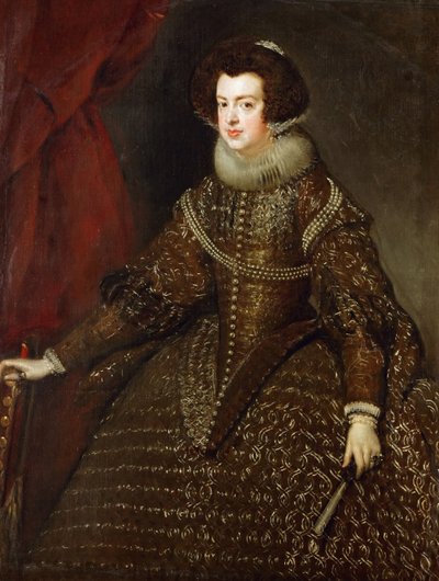 Portrait of Elisabeth of France, Queen consort of Spain by Diego Velázquez