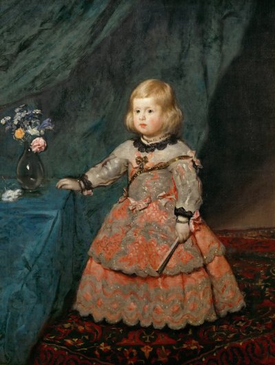 Portrait of the Infanta Margaret Theresa in a pink Dress by Diego Velázquez