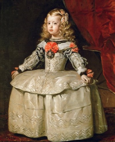 Portrait of the Infanta Margaret Theresa in a white Dress by Diego Velázquez