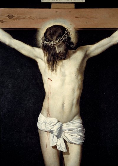 Christ crucified (detail) by Diego Velázquez