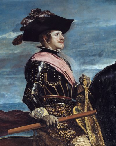 Equestrian Portrait of King Philip IV (detail) by Diego Velázquez