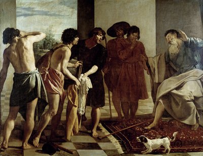 Jacob receives the tunic of Giuseppe by Diego Rodriguez de Silva y Velazquez