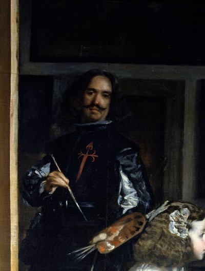 Las Meninas (detail) by Diego Rodriguez de Silva y Velazquez