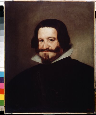 Portrait of the Count Duke of Olivares. Gaspar de Guzman y Pimentel, Count of Olivares and Duke of Sanlucar la Mayor, Spanish royal minister and favorite. Painting by Diego Velazquez by Diego Velázquez