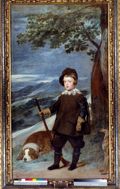 Portrait in hunting attire of Prince Baltasar Carlos of Spain by Diego Velázquez
