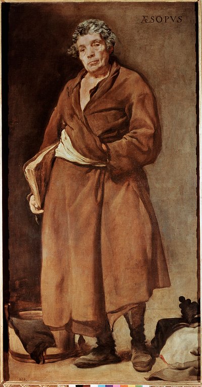 Portrait of Aesop, Greek Writer by Diego Velázquez