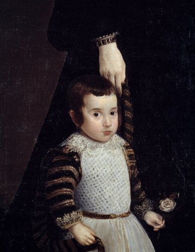 Portrait of Antonia de Ipenarrieta with Her Son Luis (detail) by Diego Velázquez