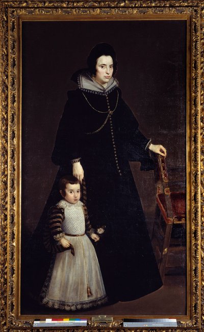 Portrait of Antonia de Ipenarrieta with her son Luis by Diego Velázquez
