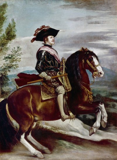 Portrait of Philip IV on Horseback by Diego Rodriguez de Silva y Velazquez