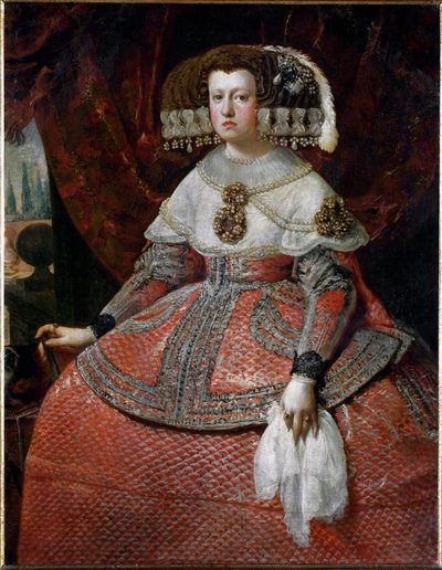 Portrait of Queen Maria Anna of Spain by Diego Velázquez