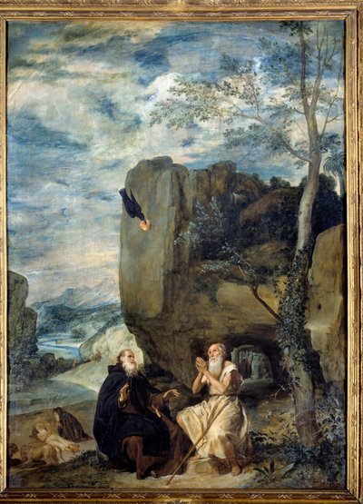 Saint Anthony the Great and Saint Paul Hermit by Diego Velázquez