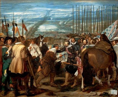 The surrender of Breda on June 5 by Diego Velázquez