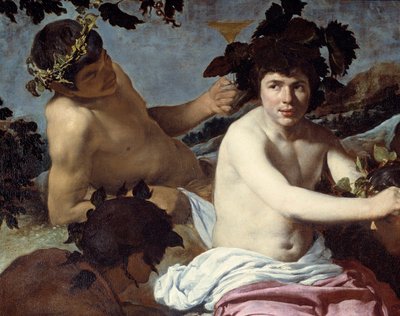 The Triumph of Bacchus or The Drunks (detail) by Diego Velázquez