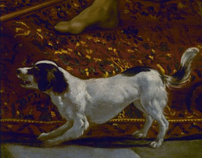 The Tunic of Joseph – Detail of the Dog – 17th Century – Spanish Baroque – Restored in 1989 – Set 7331 by Diego Velázquez