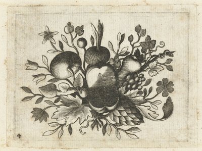 Festoon of Fruits (Fruchtenbuchlein zum Reisen dienlich) by Dietrich Krüger (attributed to)