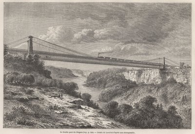 The Niagara Double Bridge by Dieudonne Auguste Lancelot