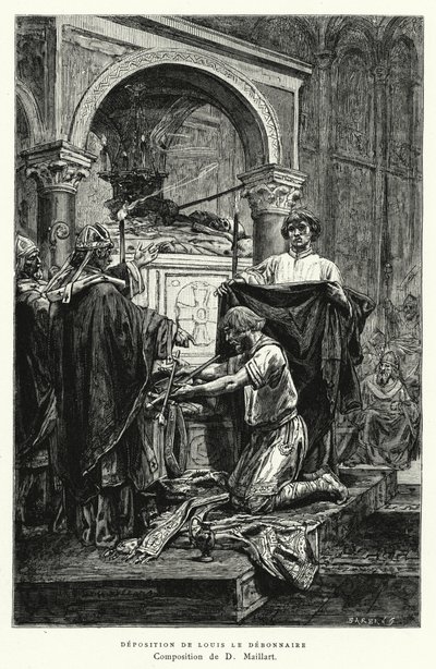 Deposition of Louis the Pious by Diogene Ulysse Napoleon Maillart