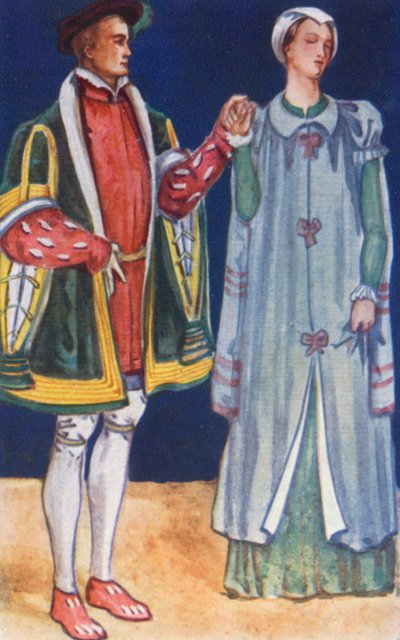 A Man and Woman of the Time of Edward VI 1547-1553 by Dion Clayton Calthrop